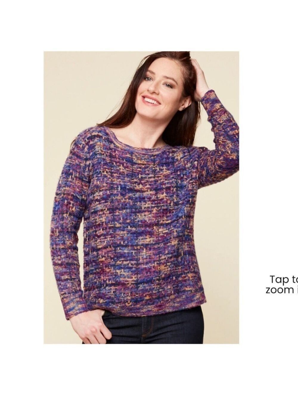 Parkhurst Maeve Pullover Multicolor Women's Sweater Sz S